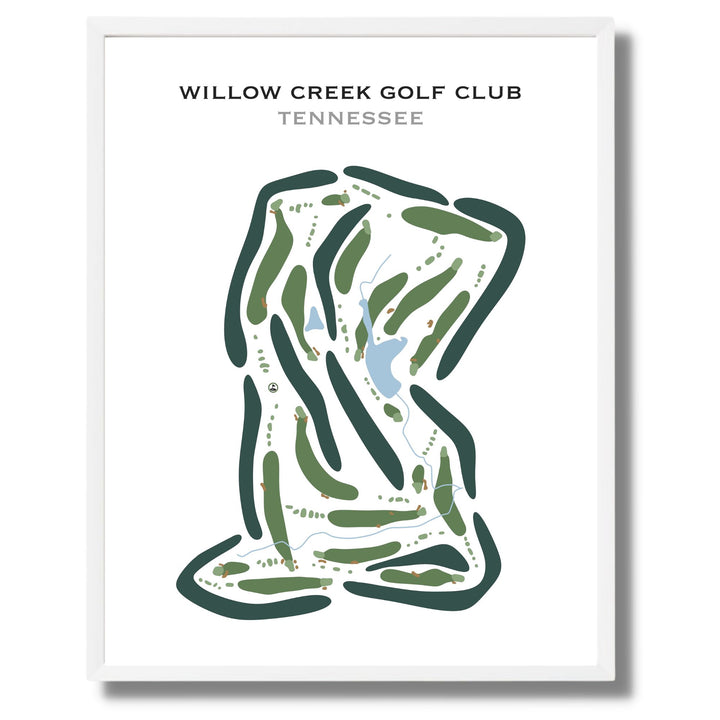 Willow Creek Golf Club, Tennessee - Printed Golf Courses