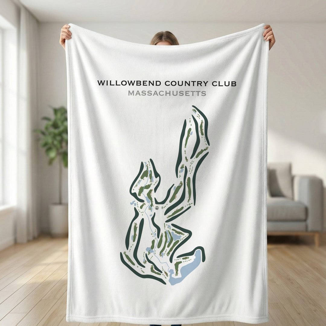 Willowbend Country Club, Massachusetts - Printed Golf Course