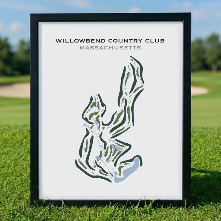 Willowbend Country Club, Massachusetts - Printed Golf Course