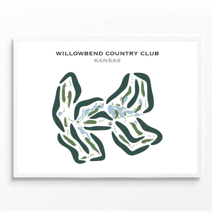 Willowbend Golf Club, Kansas - Printed Golf Courses