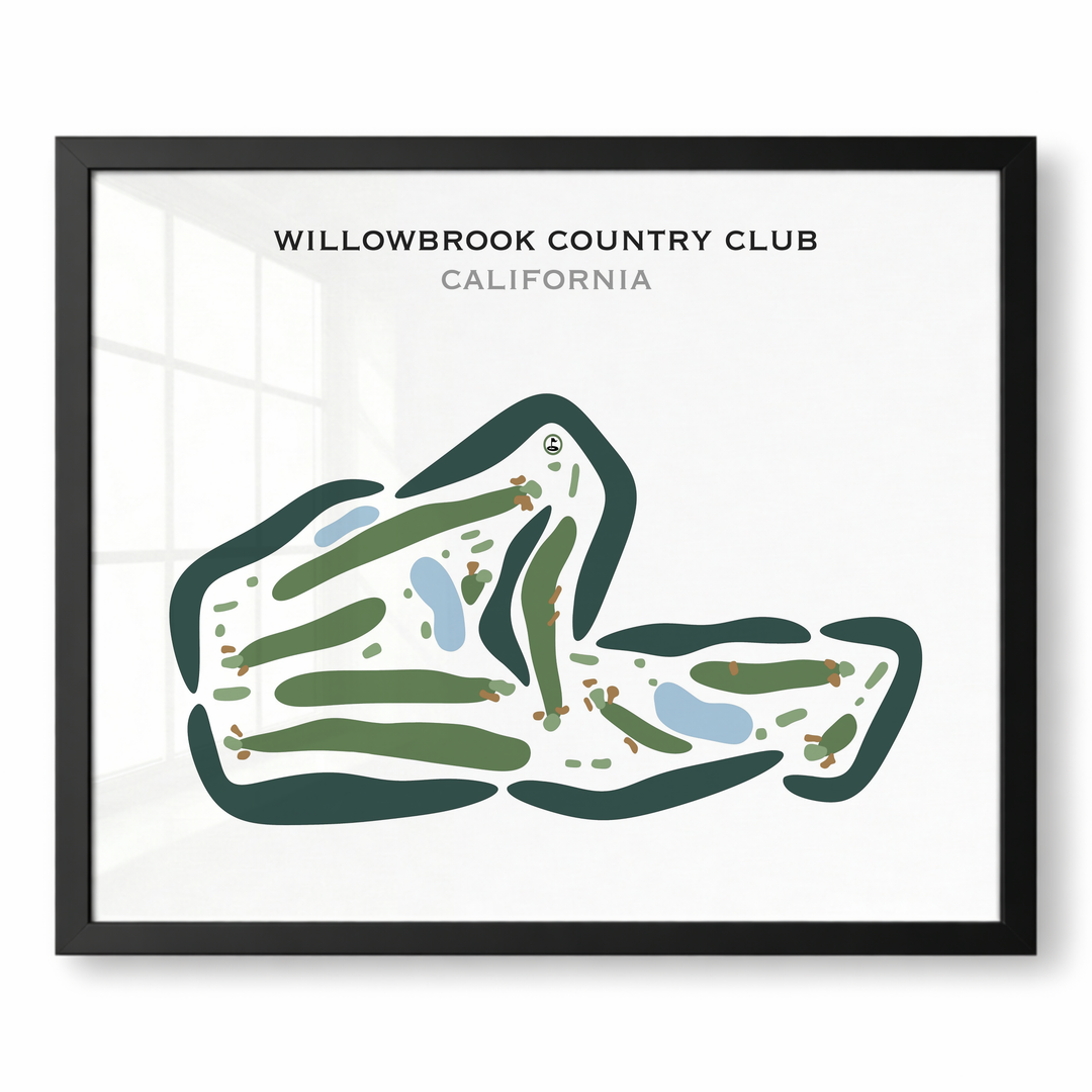 Willowbrook Country Club, California - Printed Golf Courses