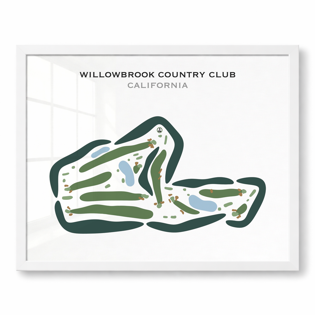 Willowbrook Country Club, California - Printed Golf Courses