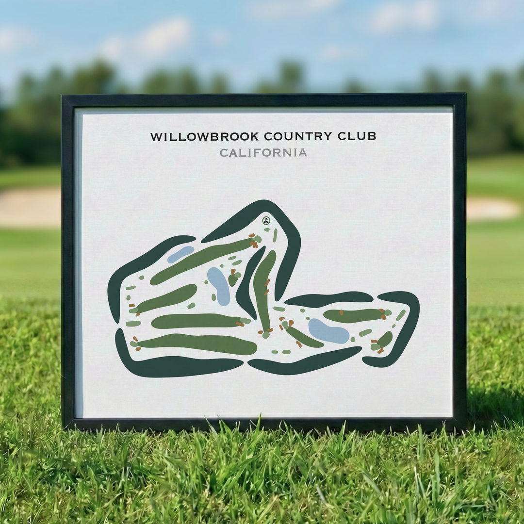 Willowbrook Country Club, California - Printed Golf Courses