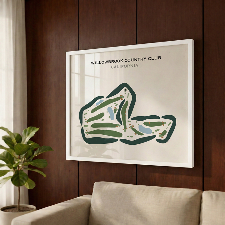 Willowbrook Country Club, California - Printed Golf Courses