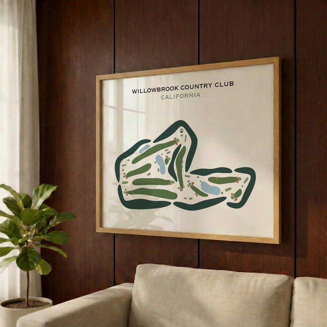 Willowbrook Country Club, California - Printed Golf Courses