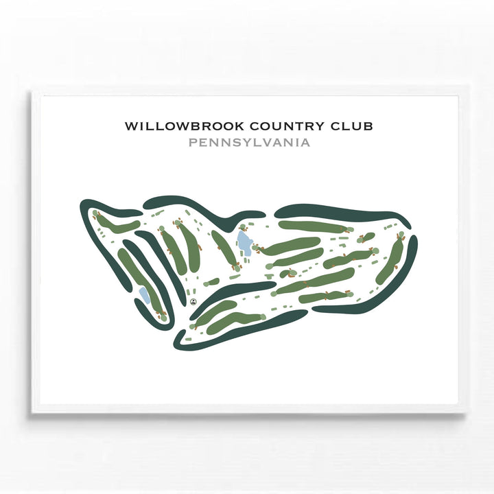 Willowbrook Country Club, Pennsylvania - Printed Golf Courses