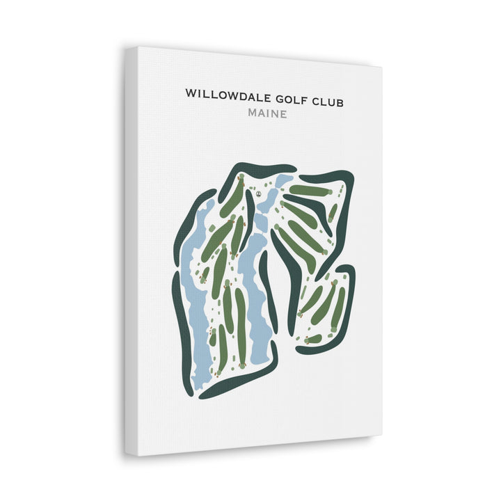 Willowdale Golf Club, Maine - Printed Golf Course