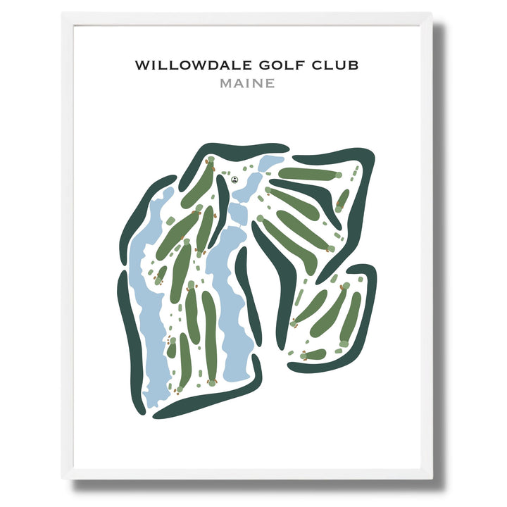 Willowdale Golf Club, Maine - Printed Golf Course