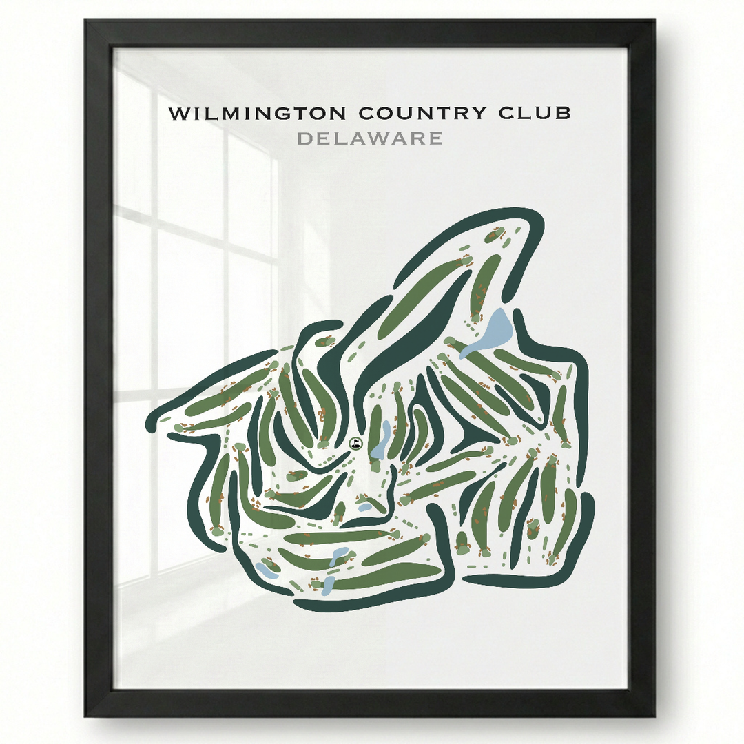 Wilmington Country Club, Delaware - Printed Golf Course