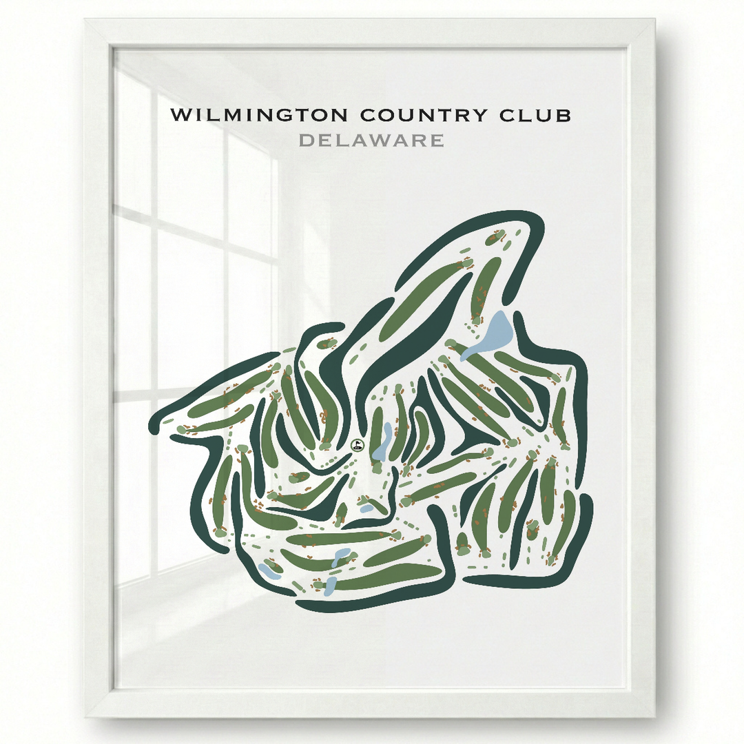 Wilmington Country Club, Delaware - Printed Golf Course