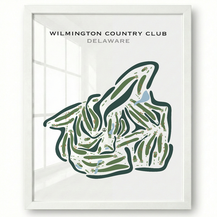 Wilmington Country Club, Delaware - Printed Golf Course