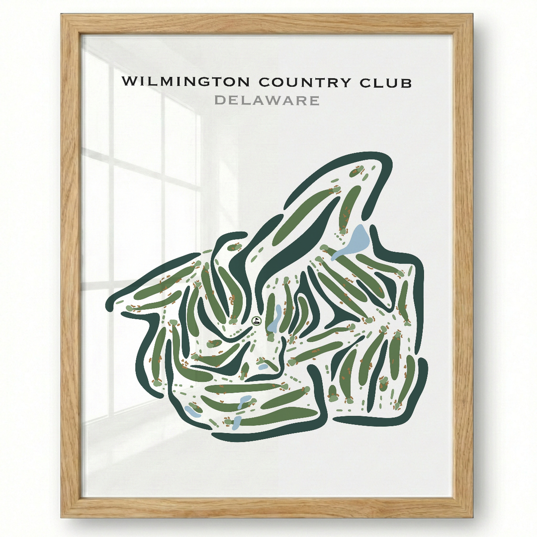Wilmington Country Club, Delaware - Printed Golf Course