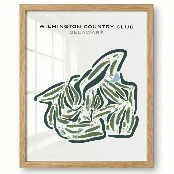 Wilmington Country Club, Delaware - Printed Golf Course