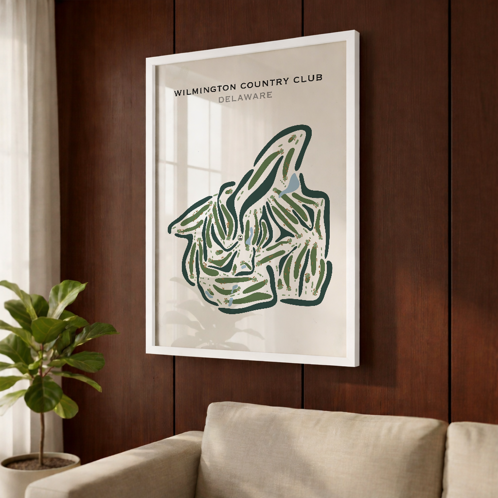 Wilmington Country Club, Delaware - Printed Golf Course