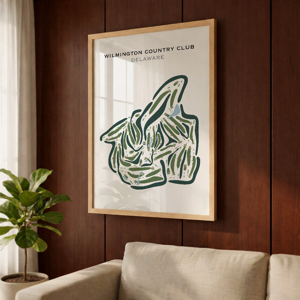 Wilmington Country Club, Delaware - Printed Golf Course