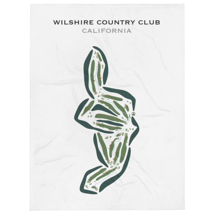 Wilshire Country Club, California - Printed Golf Courses