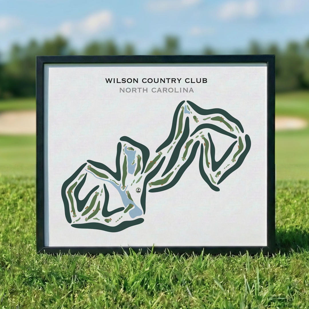 Wilson Country Club, North Carolina - Printed Golf Courses