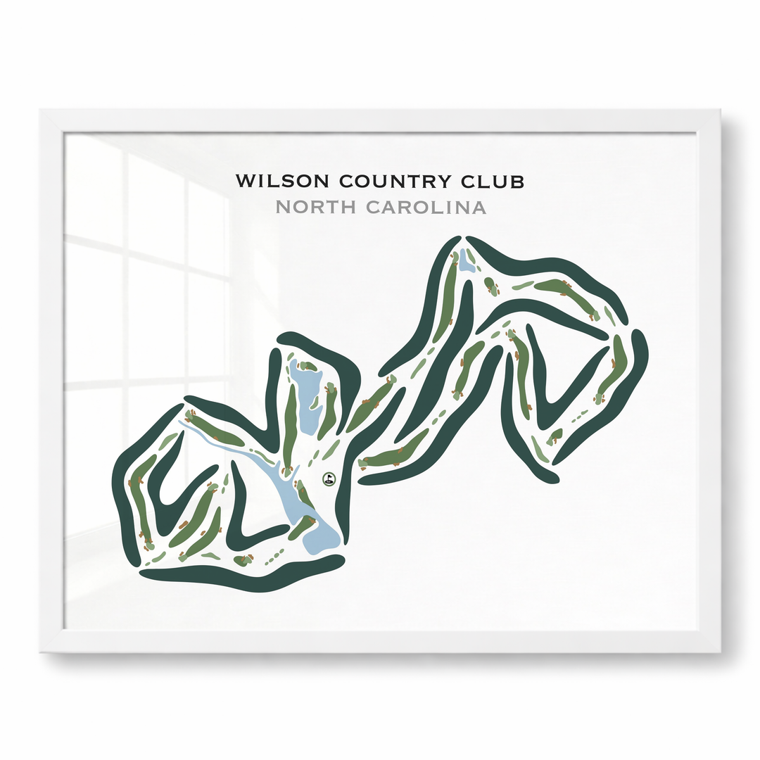 Wilson Country Club, North Carolina - Printed Golf Courses