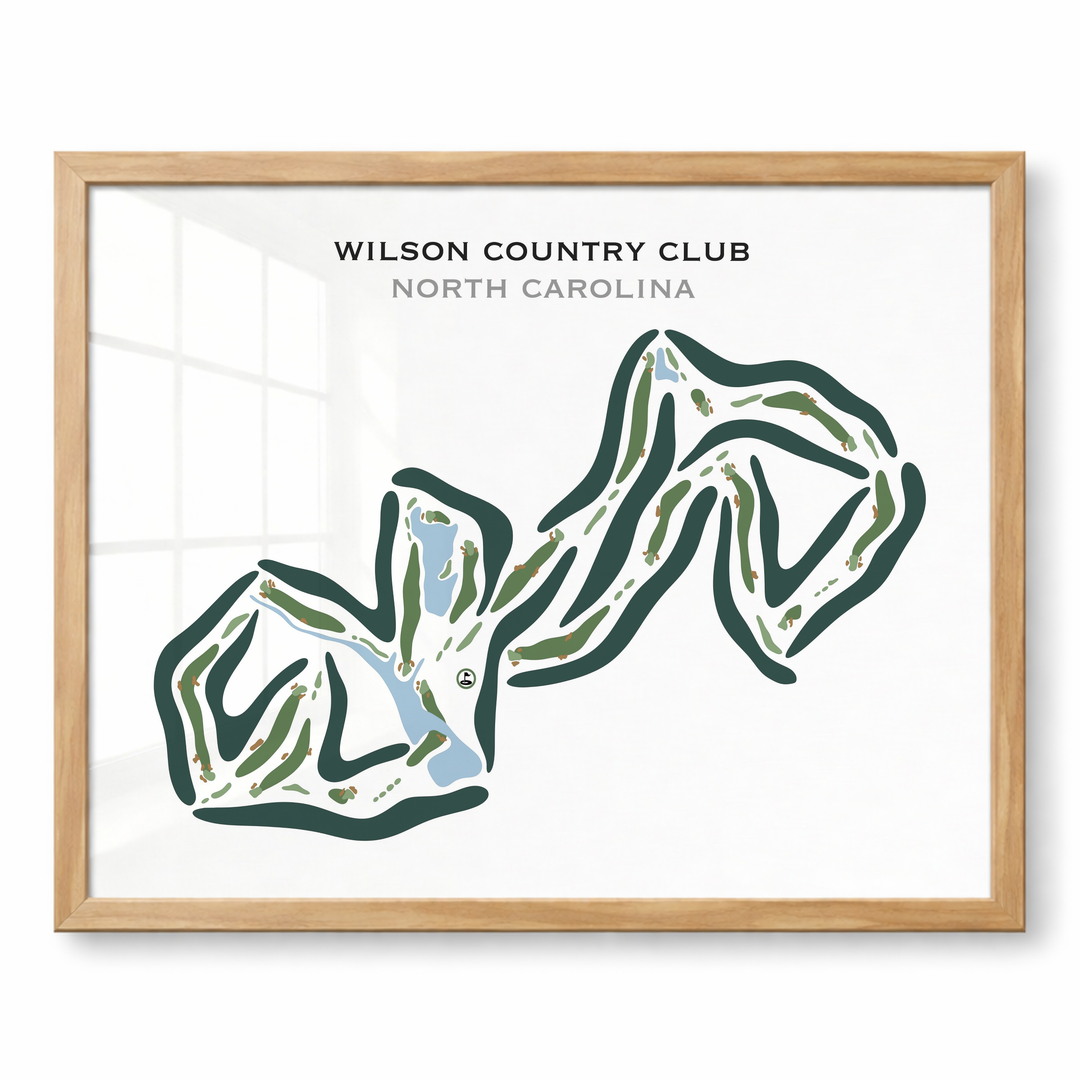 Wilson Country Club, North Carolina - Printed Golf Courses