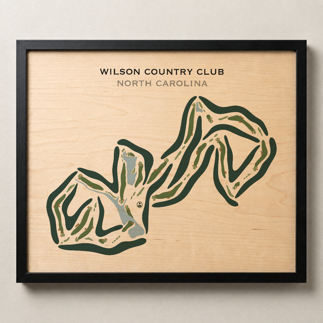 Wilson Country Club, North Carolina - Printed Golf Courses