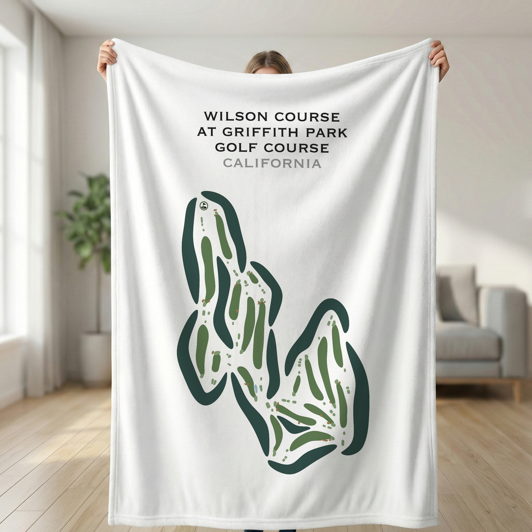 Wilson Course at Griffith Park Golf Courses, California - Printed Golf Courses