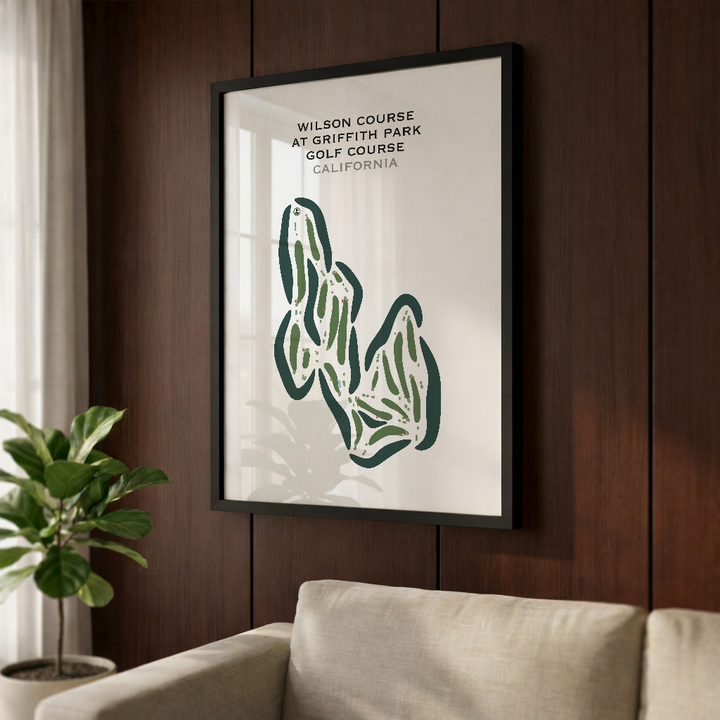 Wilson Course at Griffith Park Golf Courses, California - Printed Golf Courses