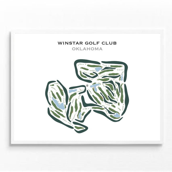 WinStar Golf Club, Oklahoma - Printed Golf Courses