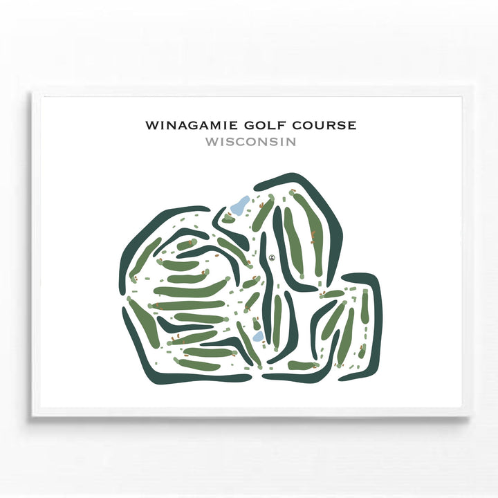 Winagamie Golf Course, Wisconsin - Printed Golf Courses