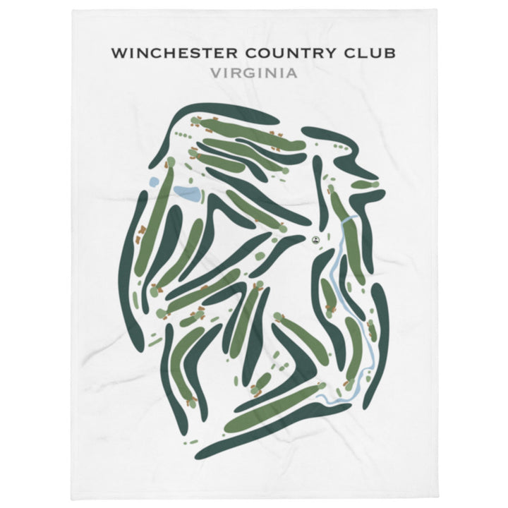 Winchester Country Club, Virginia - Printed Golf Course