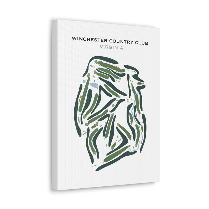 Winchester Country Club, Virginia - Printed Golf Course