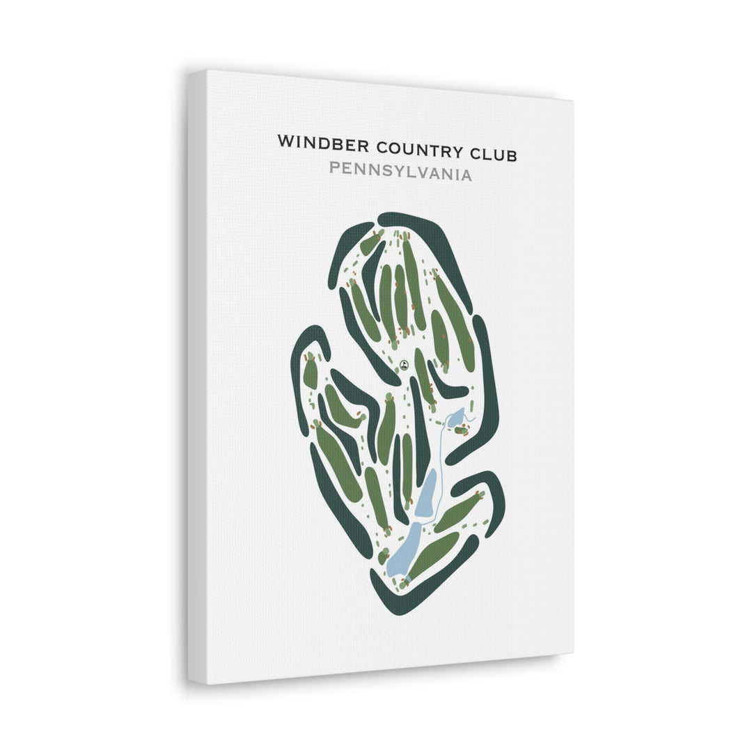 Windber Country Club, Pennsylvania - Printed Golf Courses