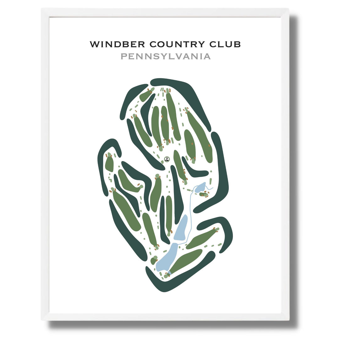 Windber Country Club, Pennsylvania - Printed Golf Courses
