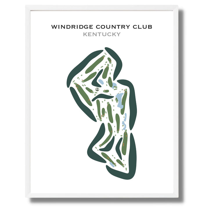 Windridge Country Club, Kentucky - Printed Golf Courses