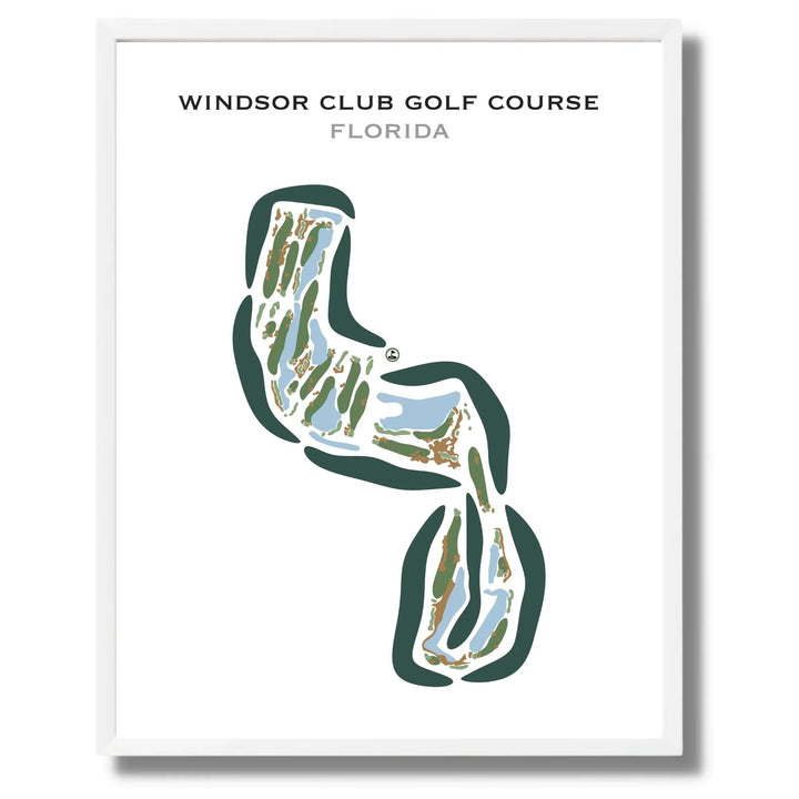 Windsor Club Golf Course, Florida - Printed Golf Courses