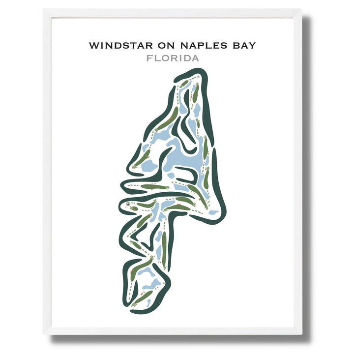 Windstar on Naples Bay, Florida - Printed Golf Courses - Golf Course Prints