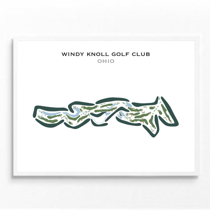 Windy Knoll Golf Club, Ohio - Printed Golf Courses