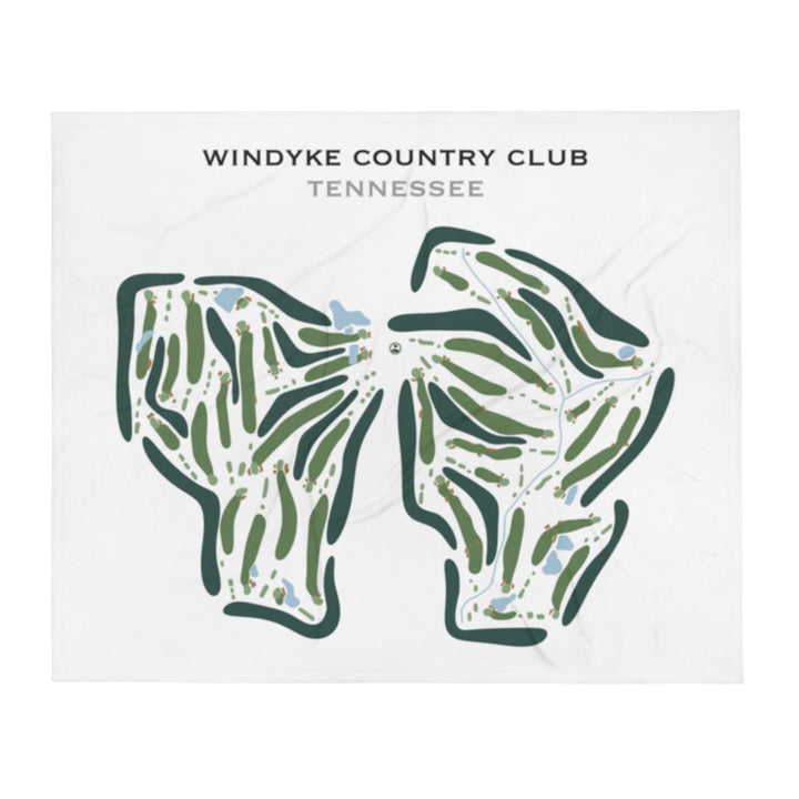 Windyke Country Club, Tennessee - Printed Golf Course