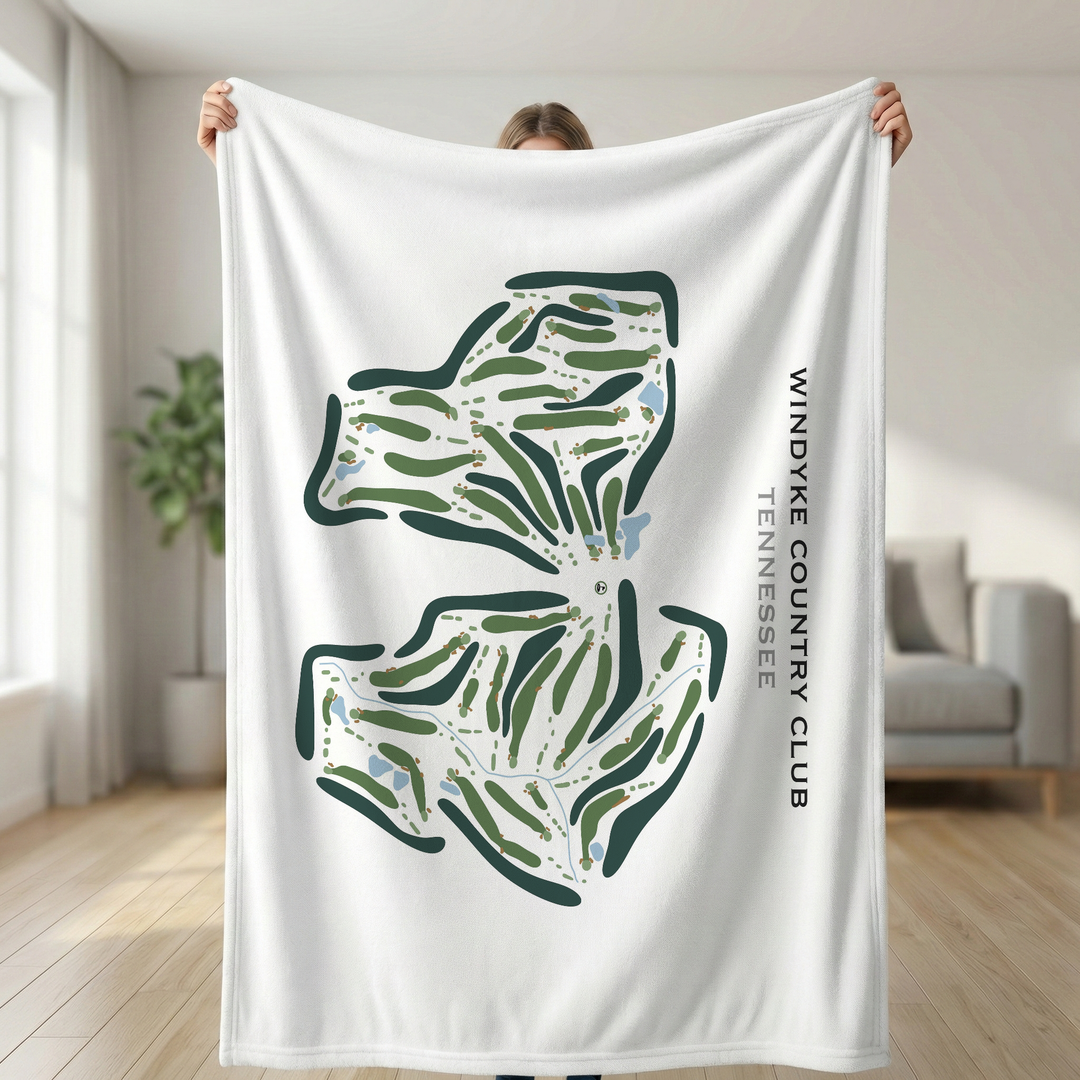 Windyke Country Club, Tennessee - Printed Golf Course