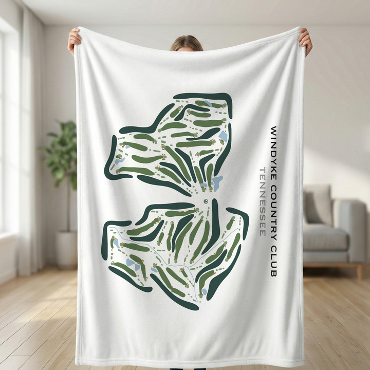 Windyke Country Club, Tennessee - Printed Golf Course