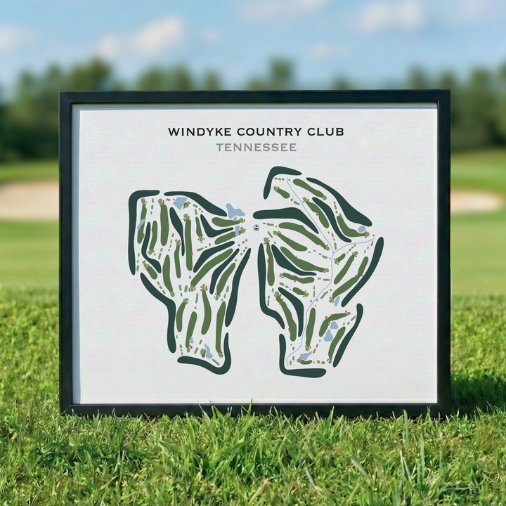 Windyke Country Club, Tennessee - Printed Golf Course