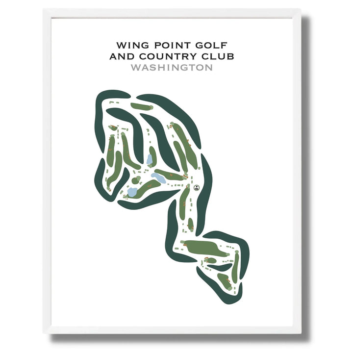 Wing Point Golf & Country Club, Washington - Printed Golf Courses