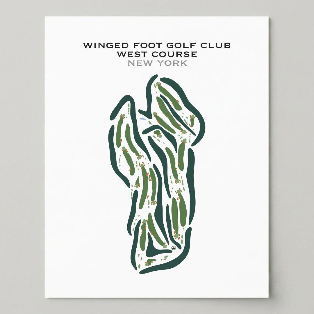 Winged Foot Golf Club - West Course, Westchester Country New York. - Printed Golf Courses