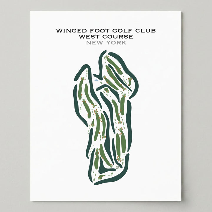 Winged Foot Golf Club - West Course, Westchester Country New York. - Printed Golf Courses