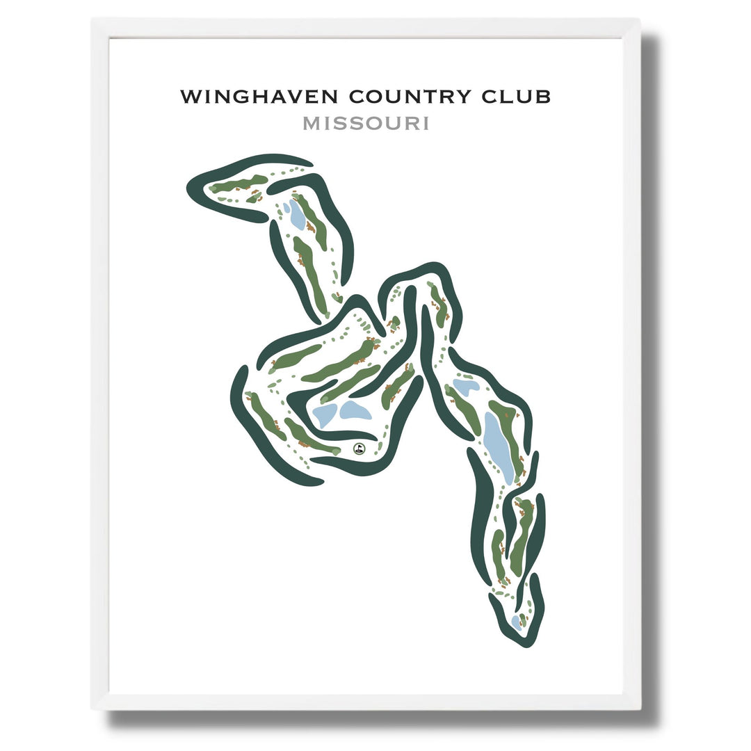 Winghaven Country Club, Missouri - Printed Golf Courses