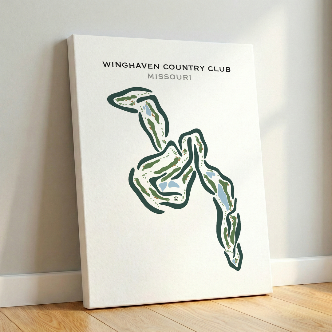 Winghaven Country Club, Missouri - Printed Golf Courses