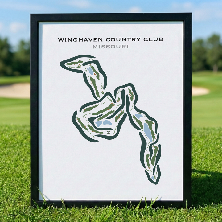 Winghaven Country Club, Missouri - Printed Golf Courses