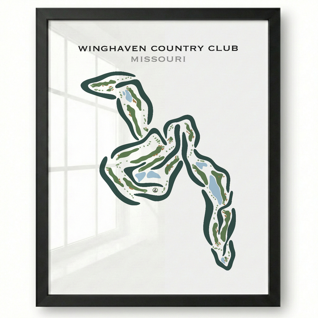 Winghaven Country Club, Missouri - Printed Golf Courses