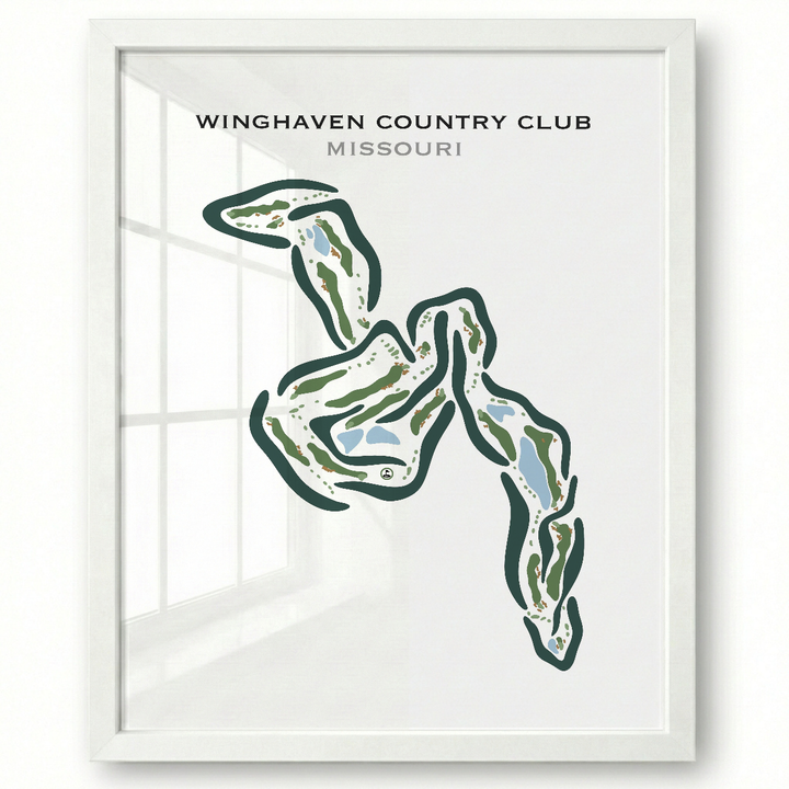 Winghaven Country Club, Missouri - Printed Golf Courses