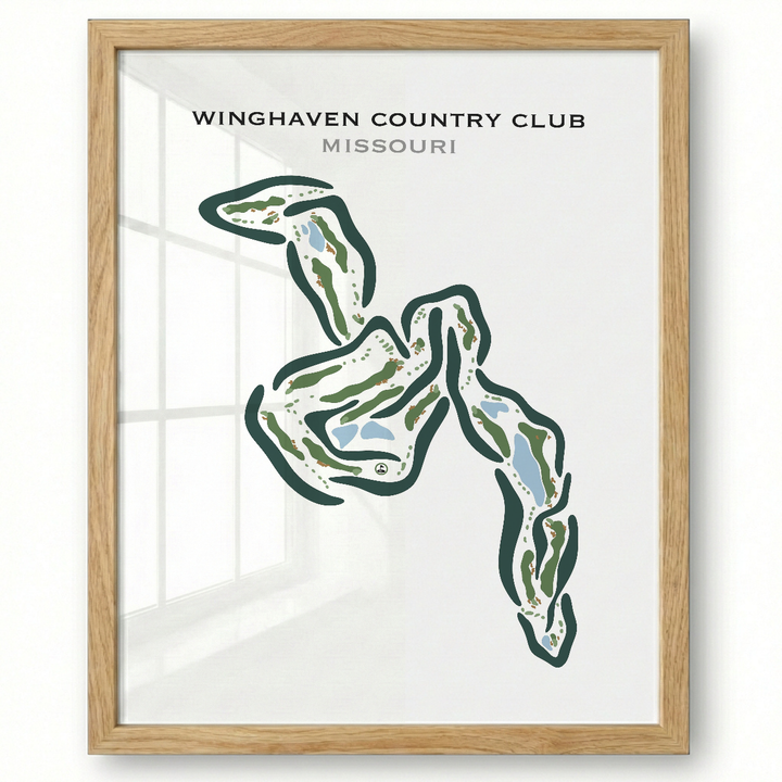 Winghaven Country Club, Missouri - Printed Golf Courses