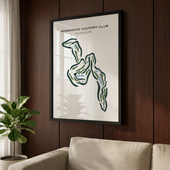 Winghaven Country Club, Missouri - Printed Golf Courses